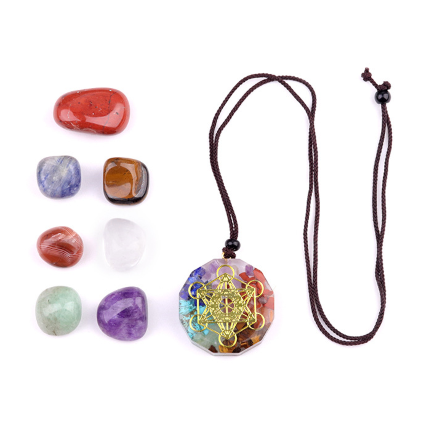 🌈 Chakra Awakening Stone Collection — Align Your Energy, Elevate Your Life
