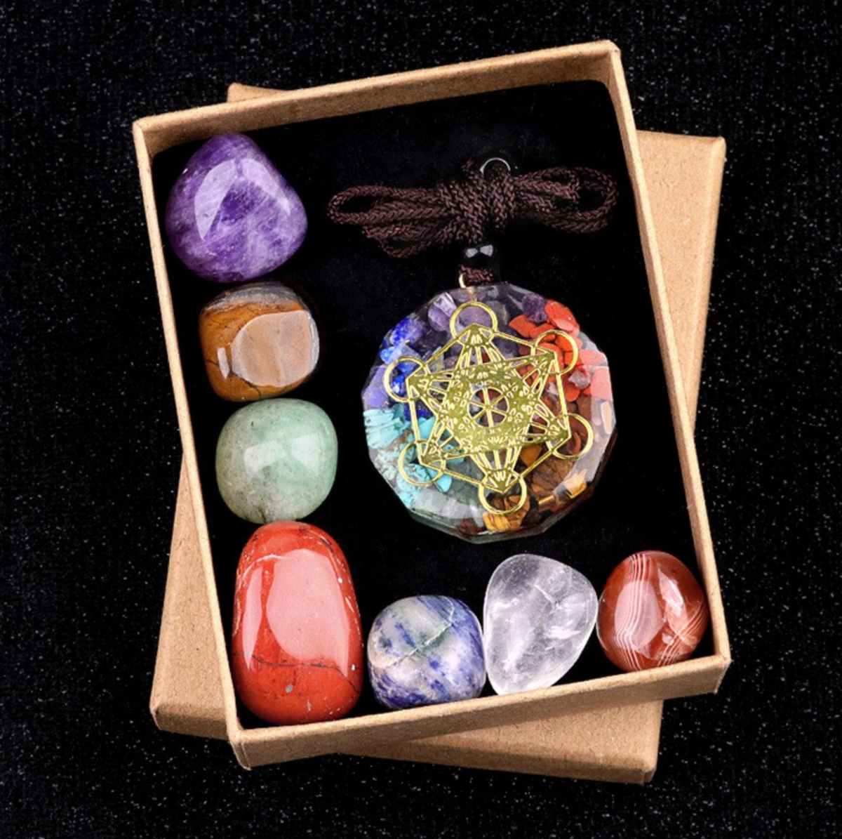 🌈 Chakra Awakening Stone Collection — Align Your Energy, Elevate Your Life
