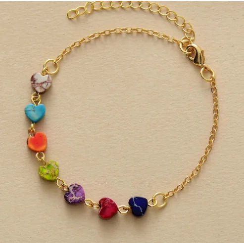Women's Bracelet with Natural Stones for Chakra Balance